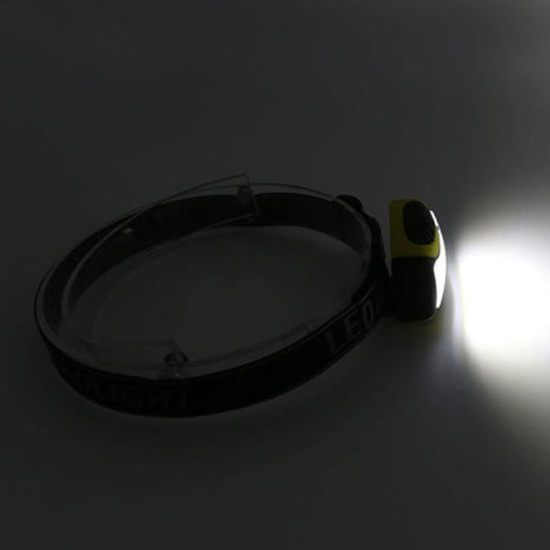 Three-speed Plastic Major Headlamp Outdoor Night Riding Mountaineering Lighting Work Light