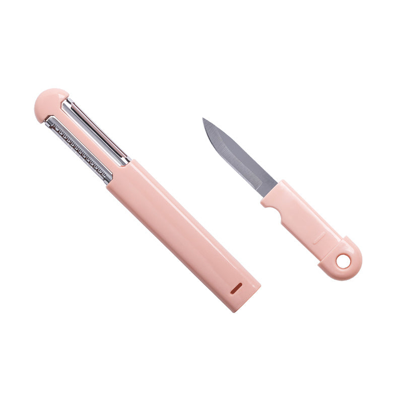 Portable Stainless Steel Peeler Fruit Knife Multi-functional Kitchen Tool