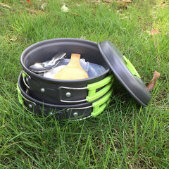 Outdoor cookware 1-2 people camping cookware set