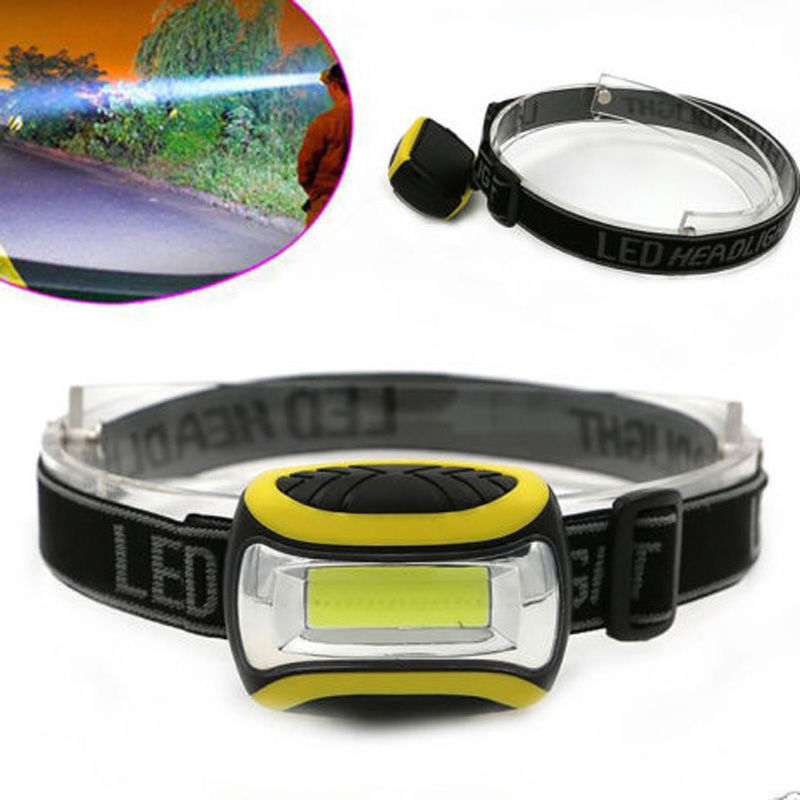 Three-speed Plastic Major Headlamp Outdoor Night Riding Mountaineering Lighting Work Light