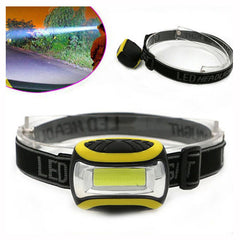 Three-speed Plastic Major Headlamp Outdoor Night Riding Mountaineering Lighting Work Light