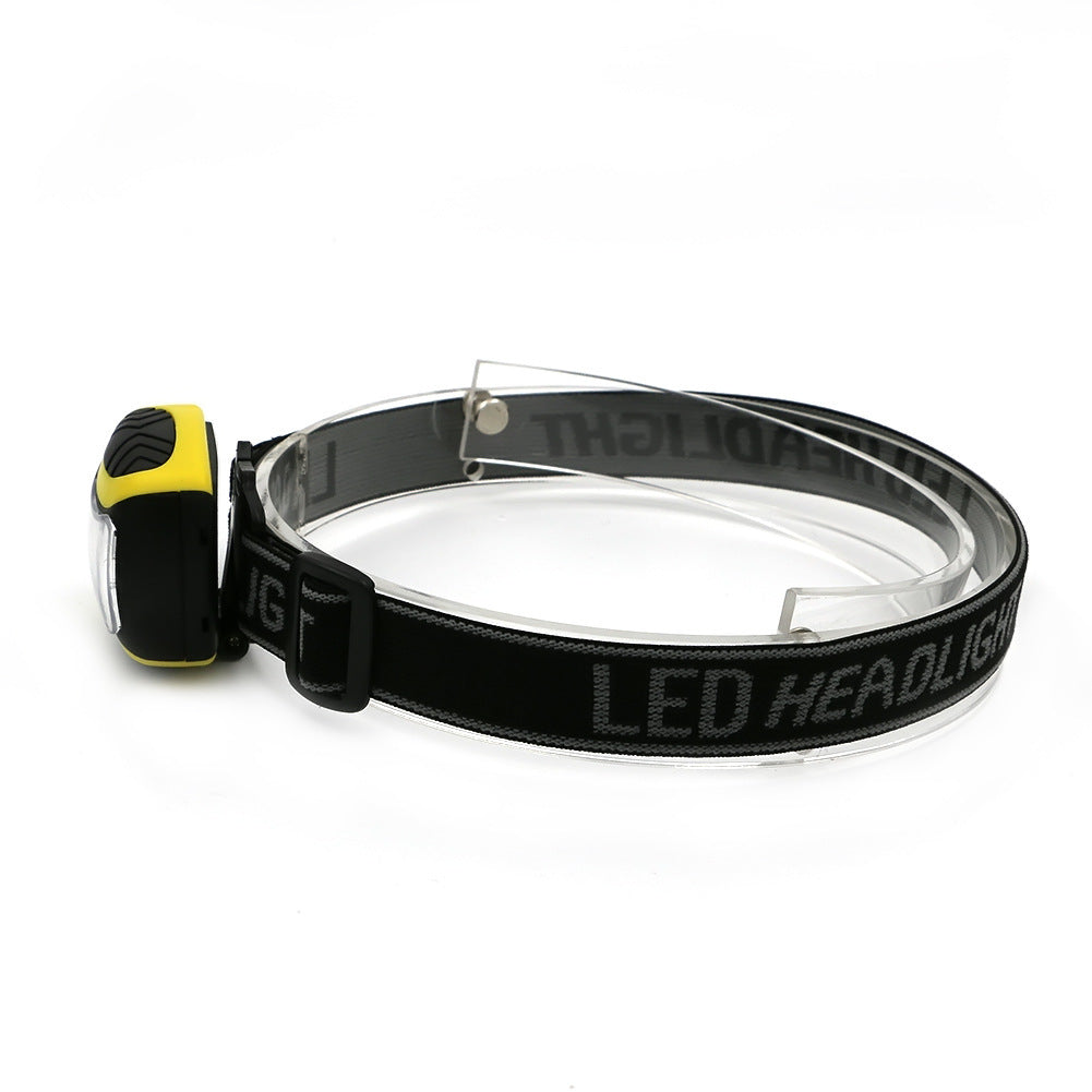 Three-speed Plastic Major Headlamp Outdoor Night Riding Mountaineering Lighting Work Light