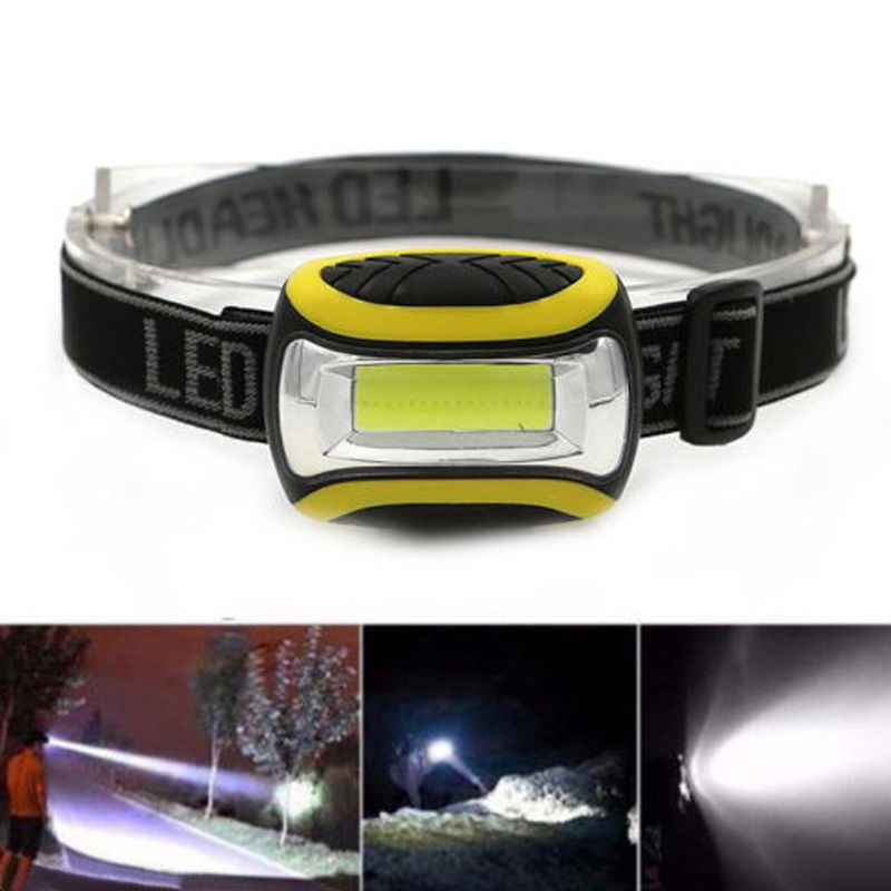 Three-speed Plastic Major Headlamp Outdoor Night Riding Mountaineering Lighting Work Light