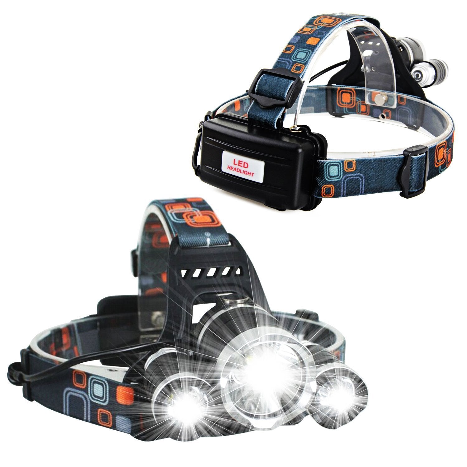 Drop Shipping Rechargeable Zoom Led Headlamp Fishing Headlight Torch Hunting