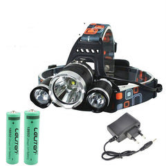 Drop Shipping Rechargeable Zoom Led Headlamp Fishing Headlight Torch Hunting