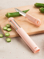 Portable Stainless Steel Peeler Fruit Knife Multi-functional Kitchen Tool