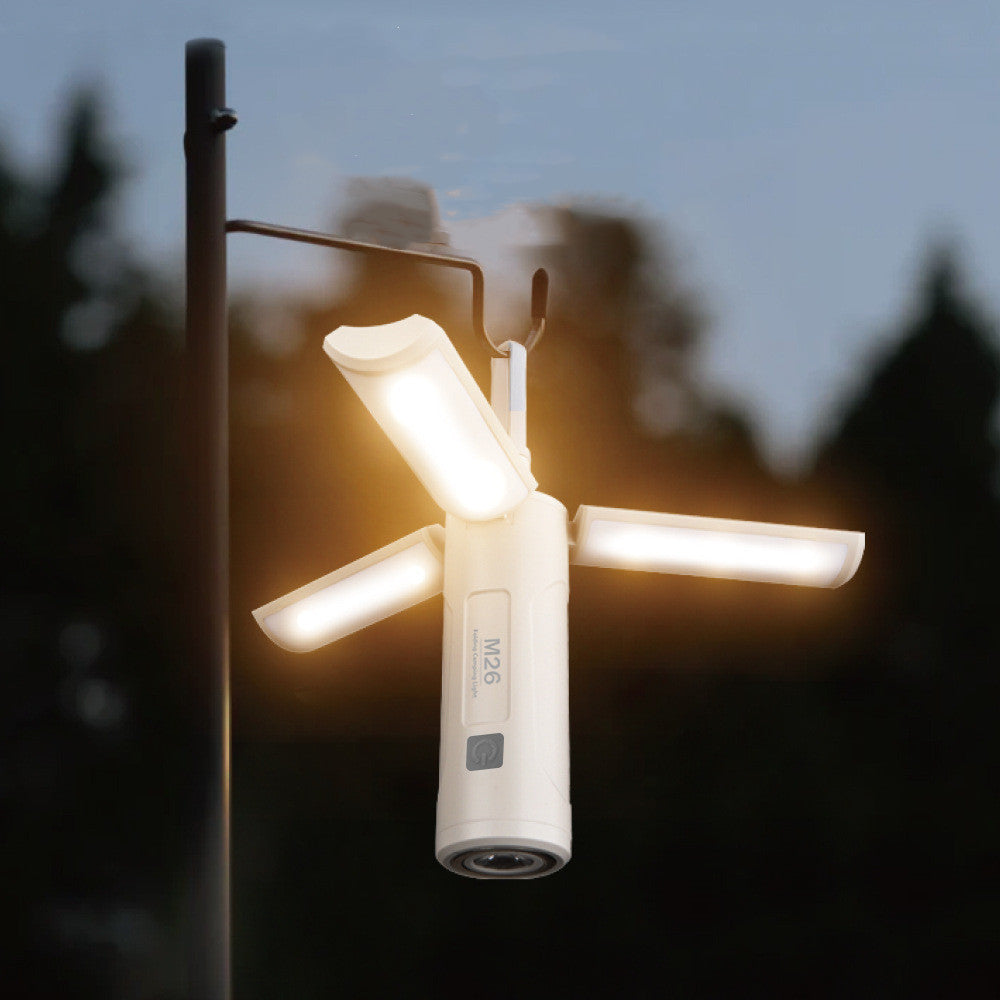 Outdoor LED Camping Lamp Folding Light Type-C USB Function For Emergency Flashlight Lantern