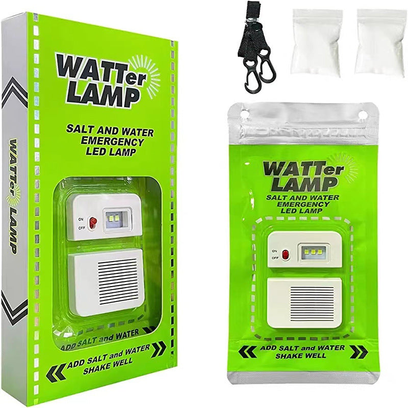 Portable Salt Water Lamp Camping LED