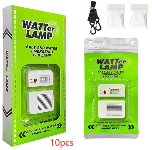 Portable Salt Water Lamp Camping LED