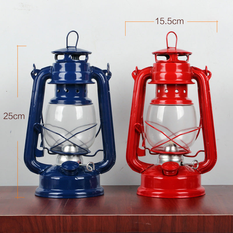 Retro Kerosene Lamp Iron Portable Tent Camping Lantern