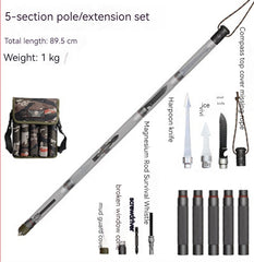 Multifunction Trekking Poles Outdoor Cane With T Head