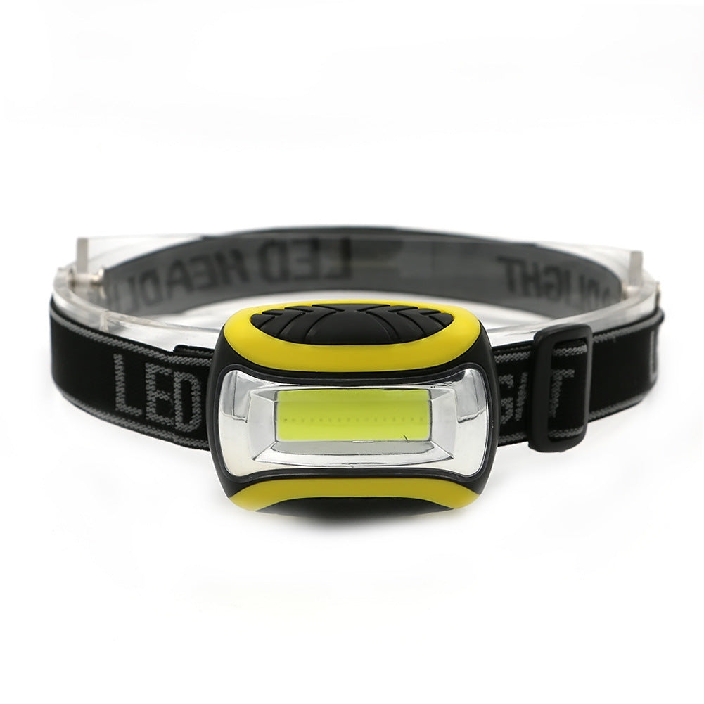 Three-speed Plastic Major Headlamp Outdoor Night Riding Mountaineering Lighting Work Light