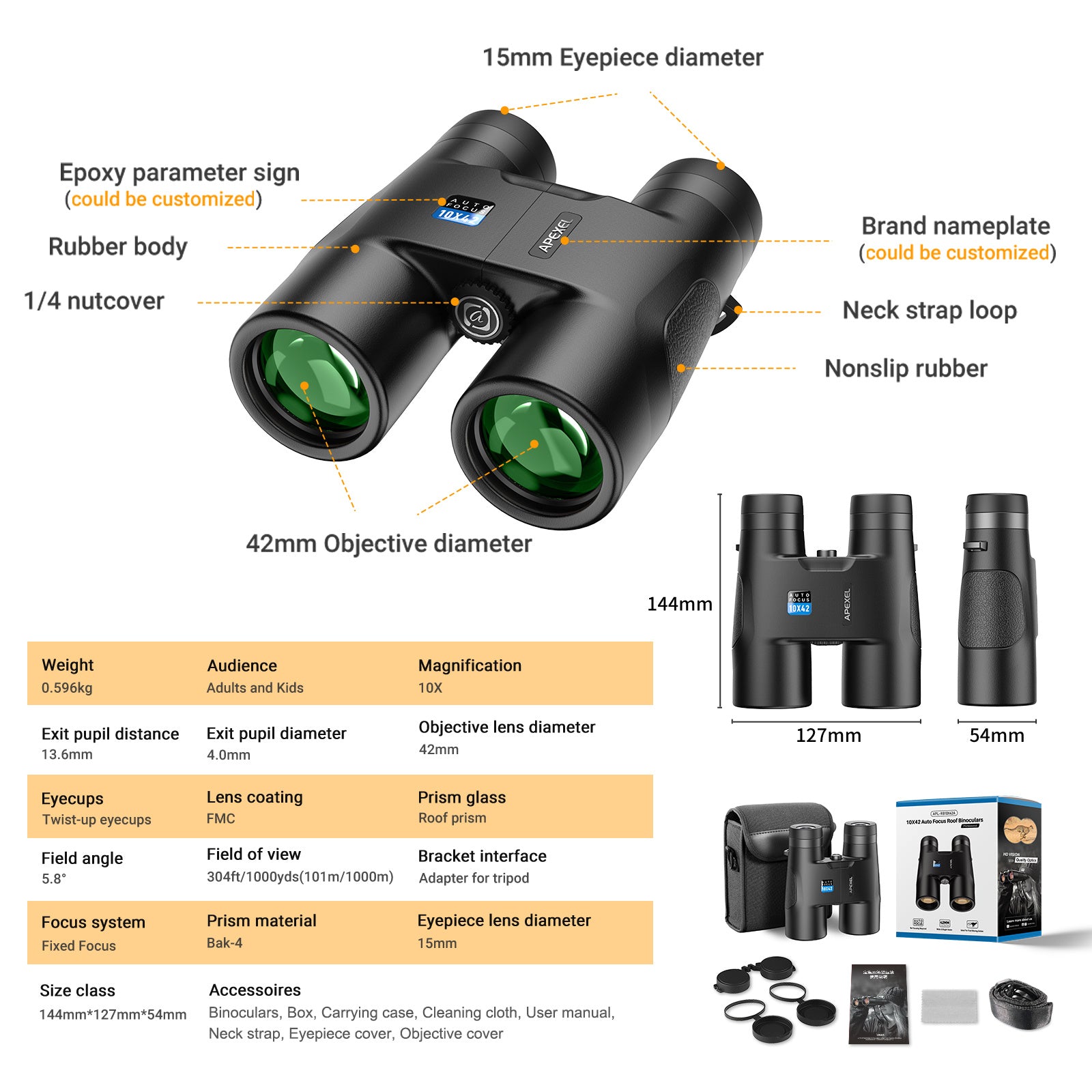 Civilian 10x42 Autofocus Telescope Binoculars